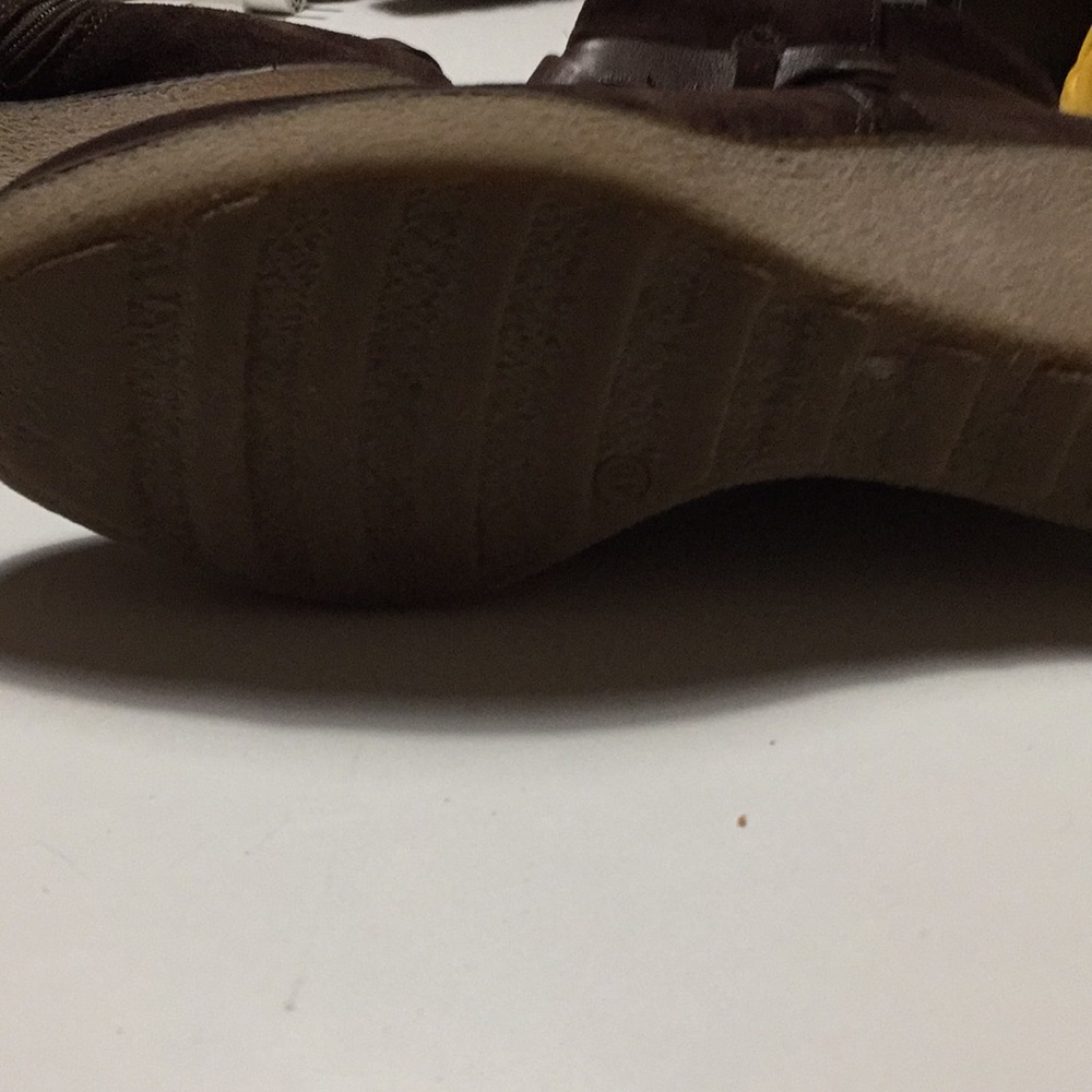 Garnet hill wedge suede ankle boots 40 (9) - Picture 5 of 12